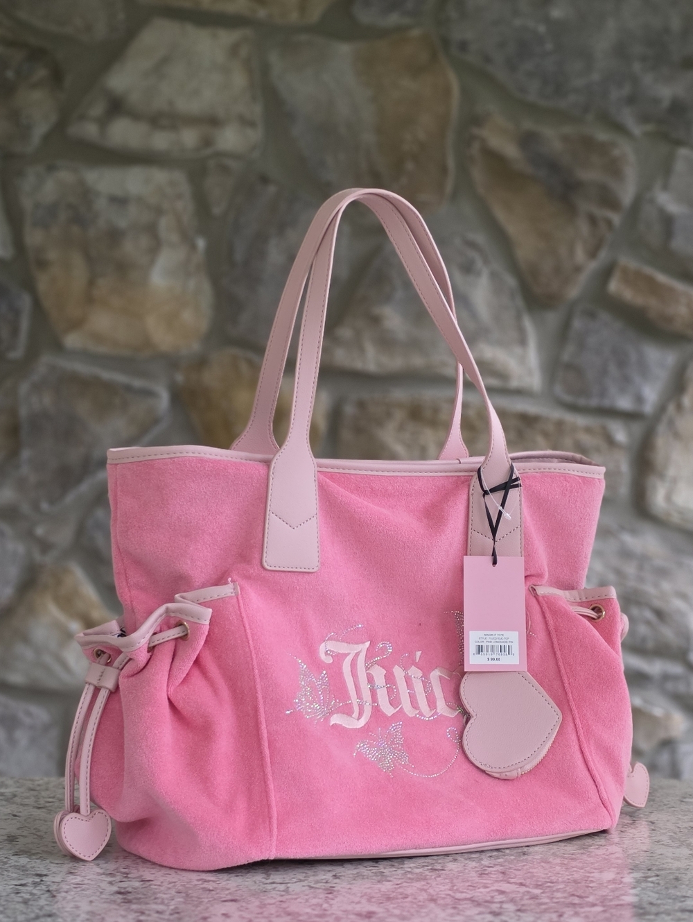 Juicy Couture Wingin It Pink Tote